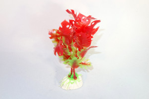 Kunstpflanze rot - grün 10 cm