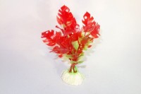 Kunstpflanze rot - grün 20 cm