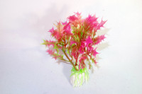 Planta artificial rosa - verde 10 cm decoraci&oacute;n acuario