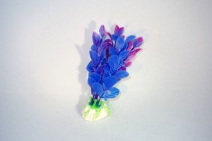 D&eacute;coration aquarium plante artificielle violette...