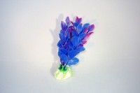 Planta artificial violeta 10 cm acuario decoraci&oacute;n