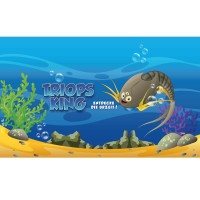 Triops King Aquarium Hintergrund mit Triopi f&uuml;r 30x20x20cm