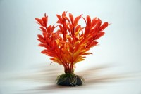 Planta artificial 10 cm acuario decoraci&oacute;n naranja